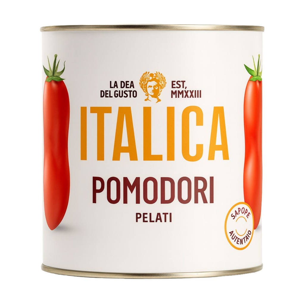 Italica Peeled Tomato, Italy - 6x2500g product pack