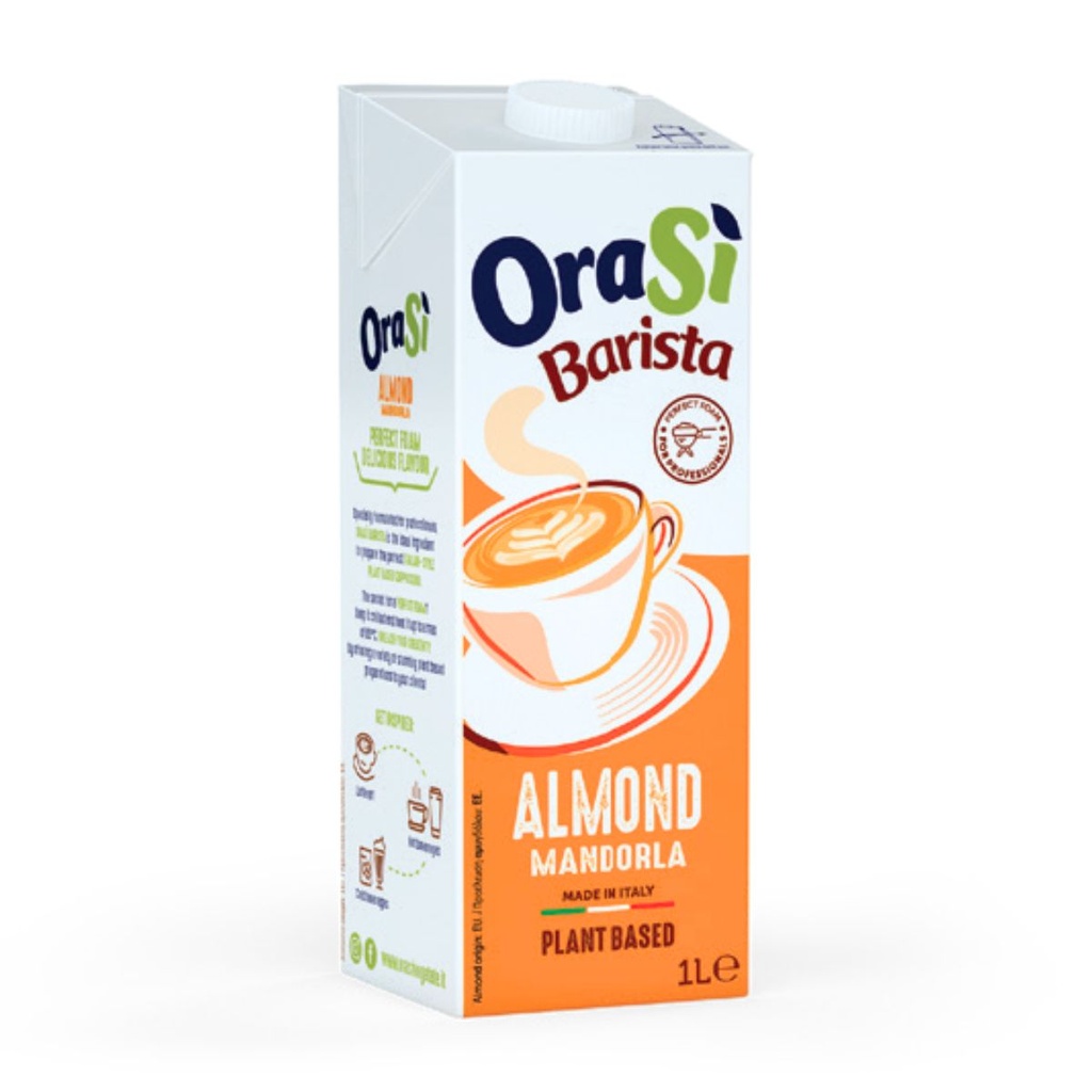 Orasi Almond Barista, Plant Based Milk - 12x1ltr