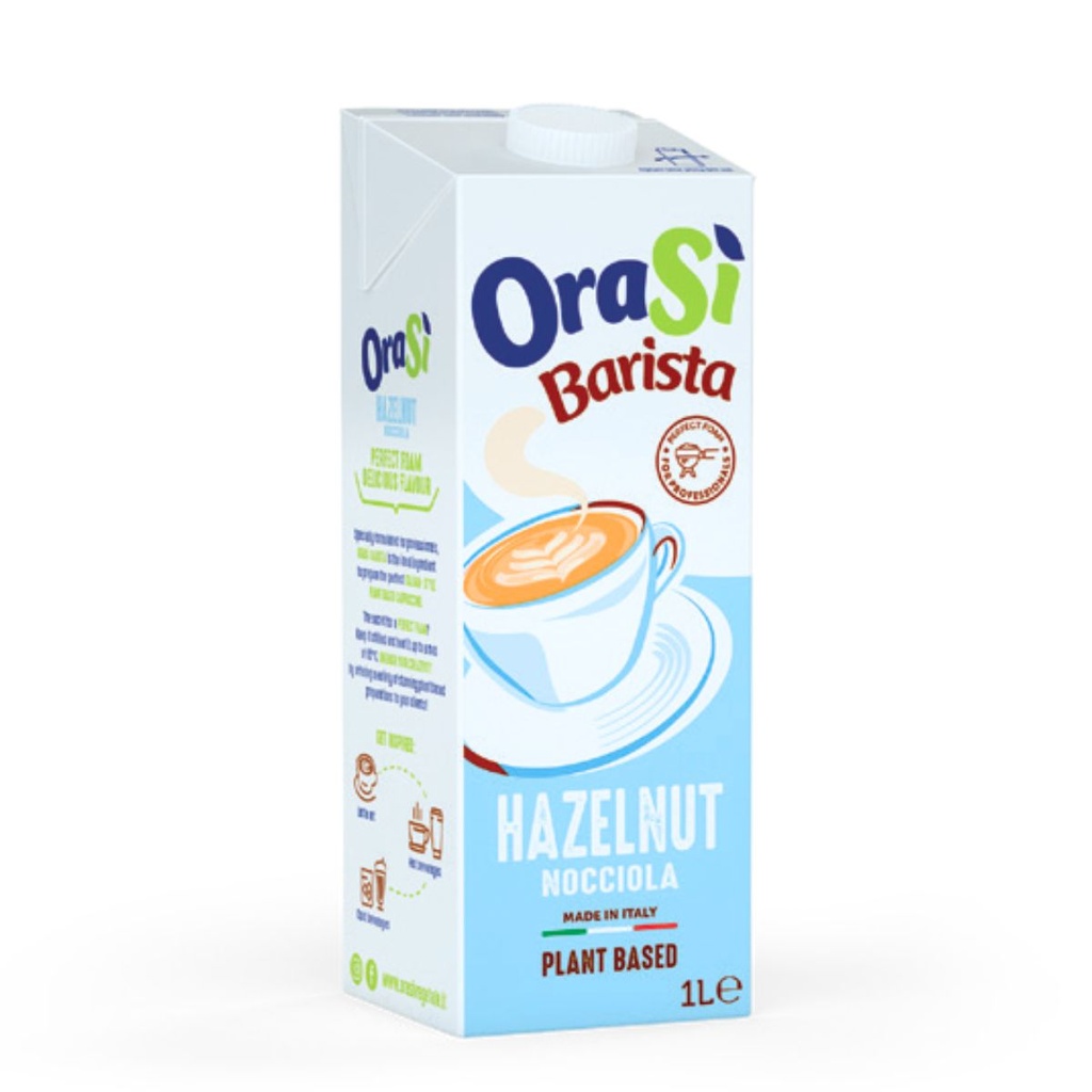 Orasi Hazelnut Barista, Plant Based Milk - 12x1ltr