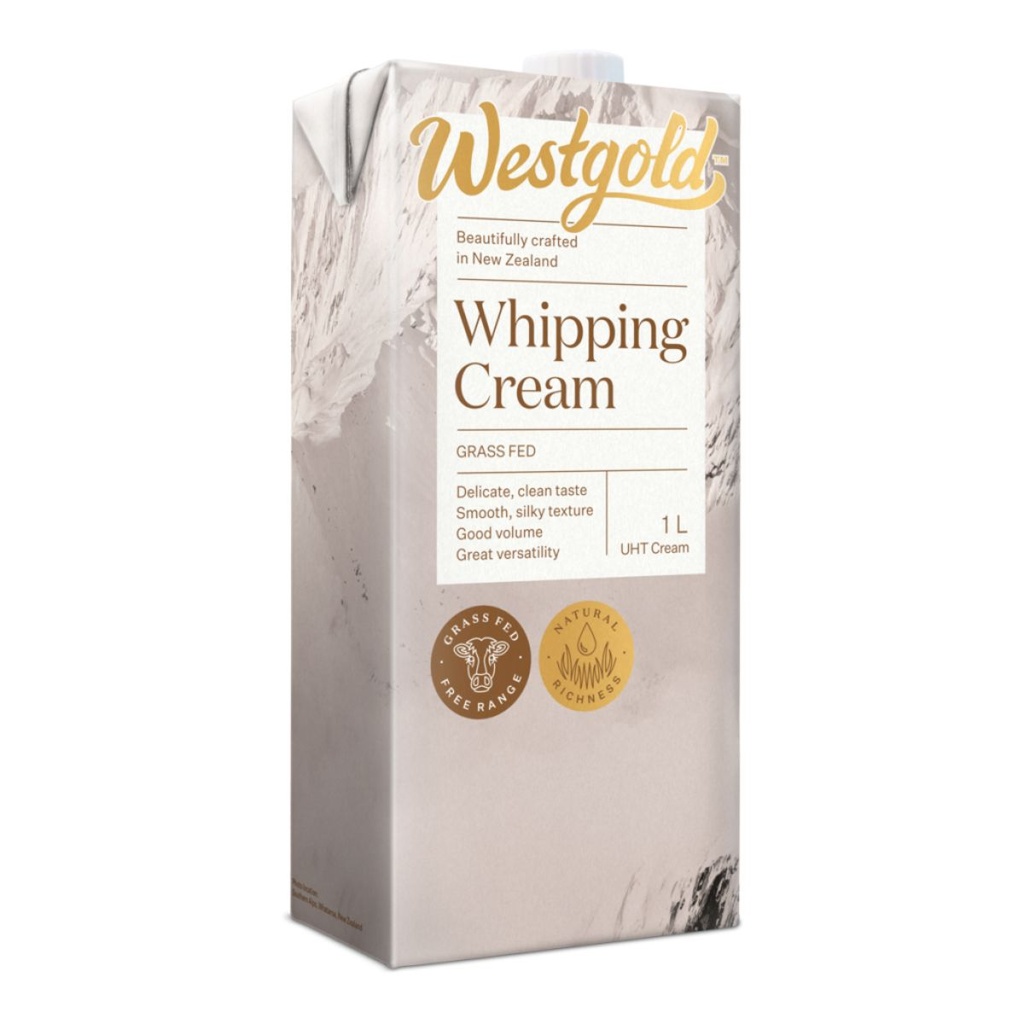 [BREK-159190] Westgold Whipping Cream 35.5%, New Zealand - 12x1ltr