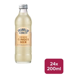 Franklin & Sons Limited Brewed Ginger Beer - 24x200ml