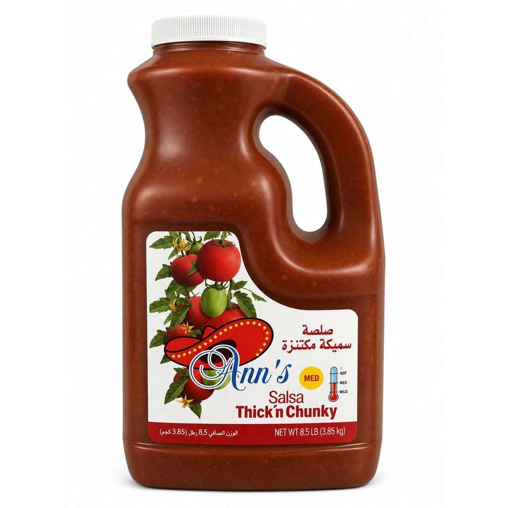 [SAUC-253140] Ann's Thick N Chunky Salsa, Mild - 4x1gal