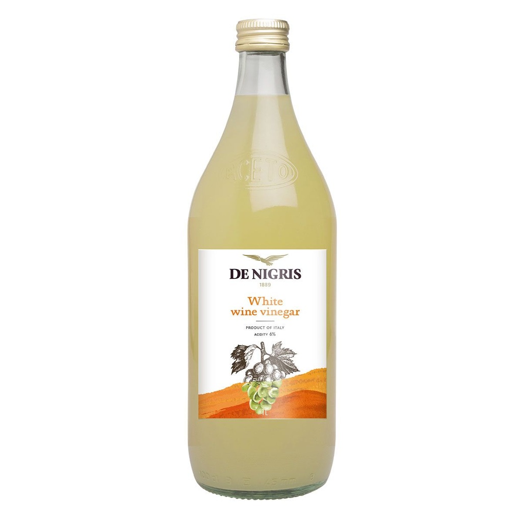 [SAUC-259040] De Nigris White Grape Vinegar, Italy - 12x1ltr