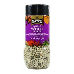 Natco Whole White Pepper Bottle - 1x100g