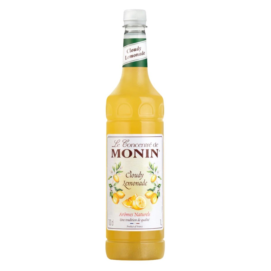 Monin PET Cloudy Lemonade Syrup, France - 4x1ltr