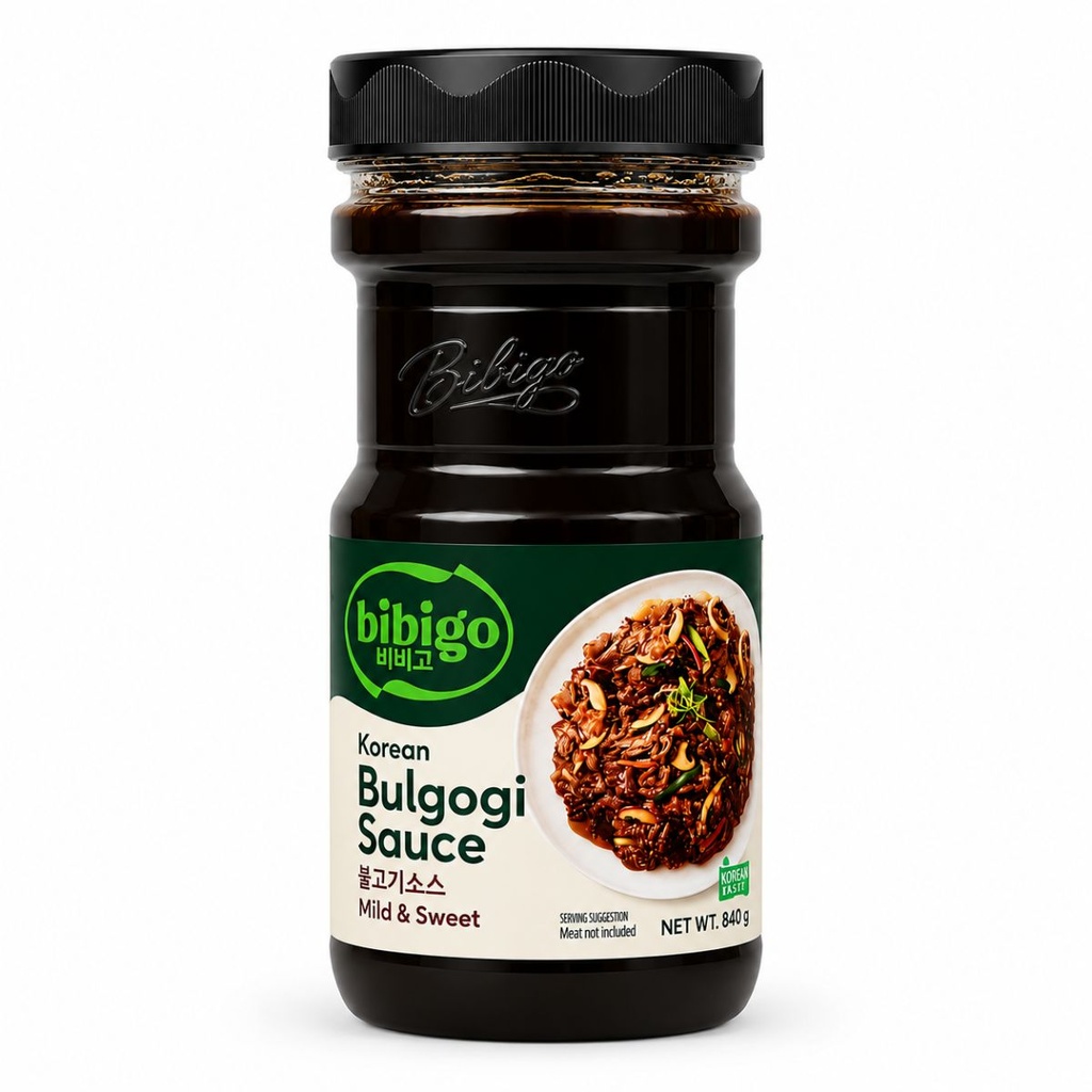 [SAKO-252051] Bibigo Bulgogi Sauce, Mild & Sweet, Korea - 8x840g