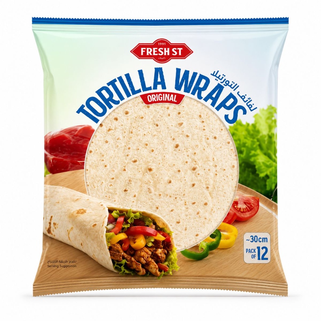 Fresh St. Tortilla Wraps 12" (30CM) - 10x12pc