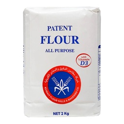 Kuwait Flour Mills All Purpose Patent Flour - 1x2kg