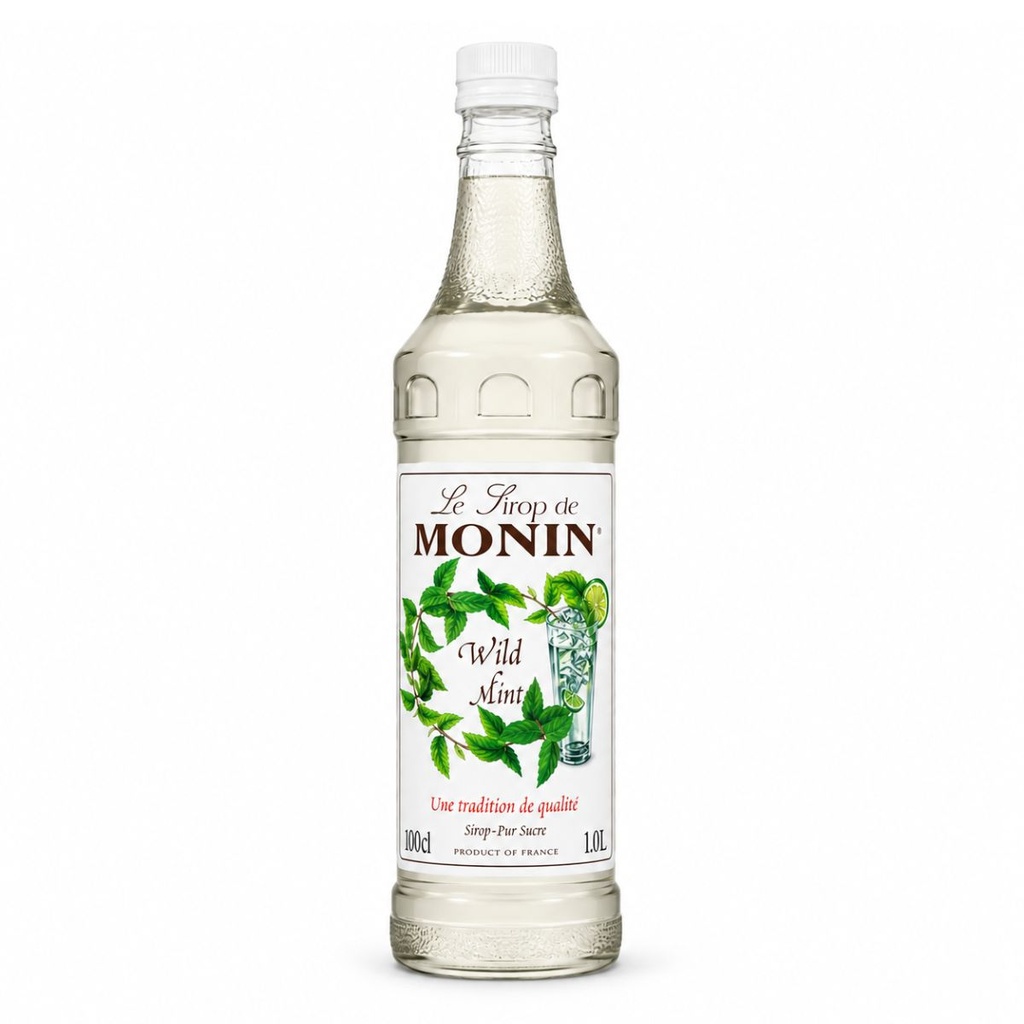 [BREK-358376] Monin Wild Mint Syrup, PET Bottle, Malaysia - 4x1ltr