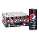 Pepsi Extra Fizz Zero Sugar Black Can Soft Drink, UAE - 24x330ml