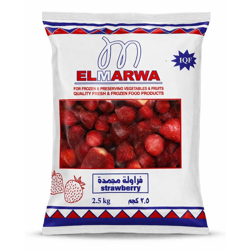 Elmarwa Strawberry Frozen, Egypt - 4x2.5kg