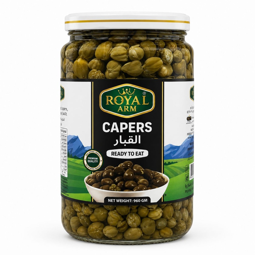 Royal Arm Capers in Brine, Spain - 6x960g