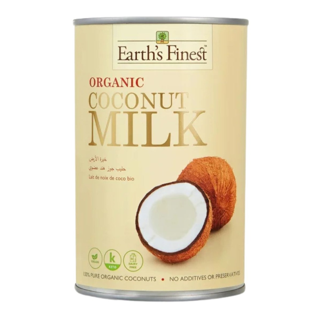 Earth's Finest Organic Coconut Milk - 1x400ml