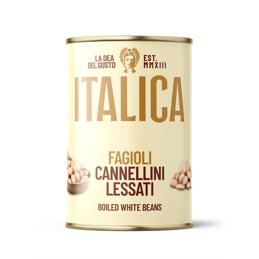 Italica White Beans, Easy Open, Italy - 12x400g product pack