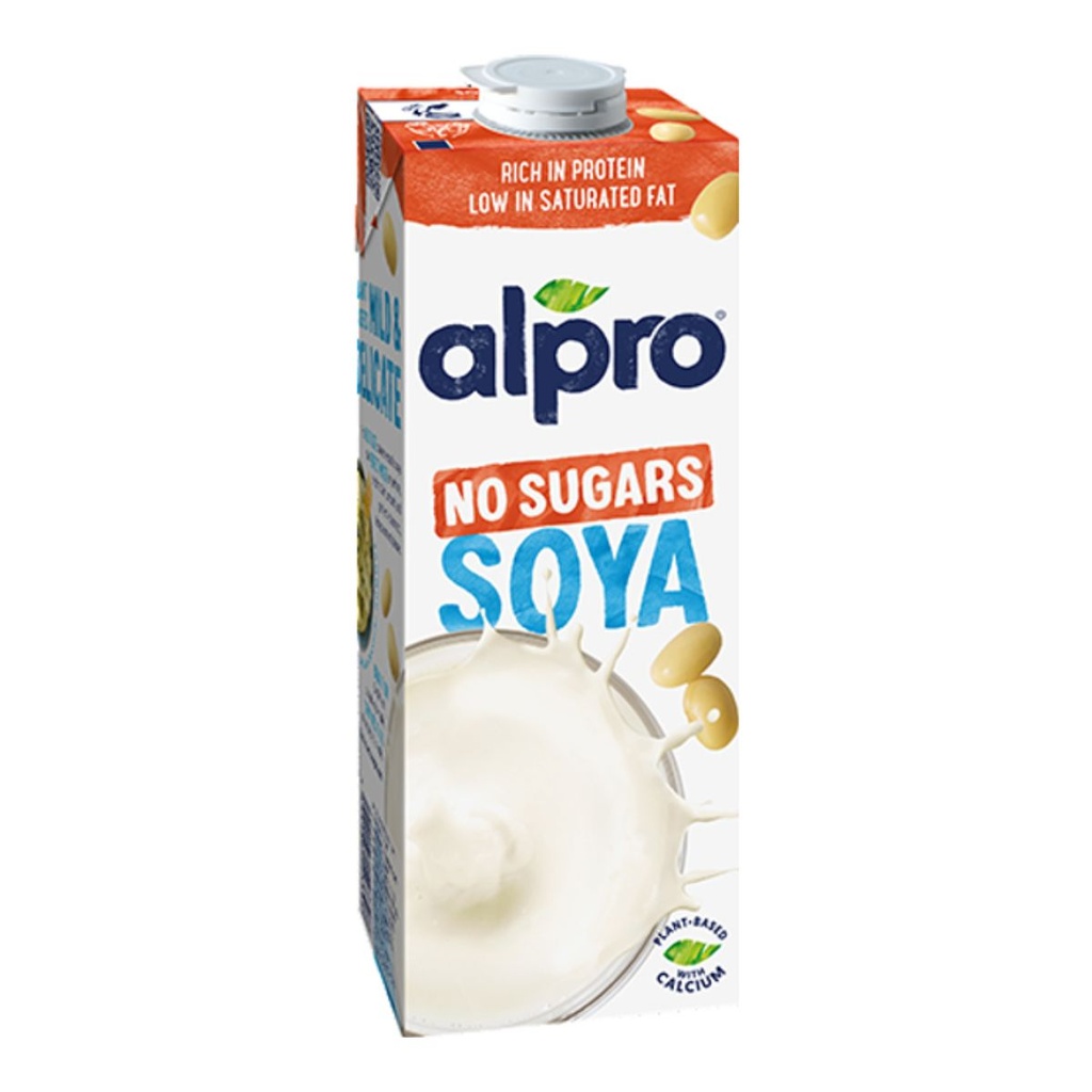 Alpro Soya Unsweetened - 8x1ltr