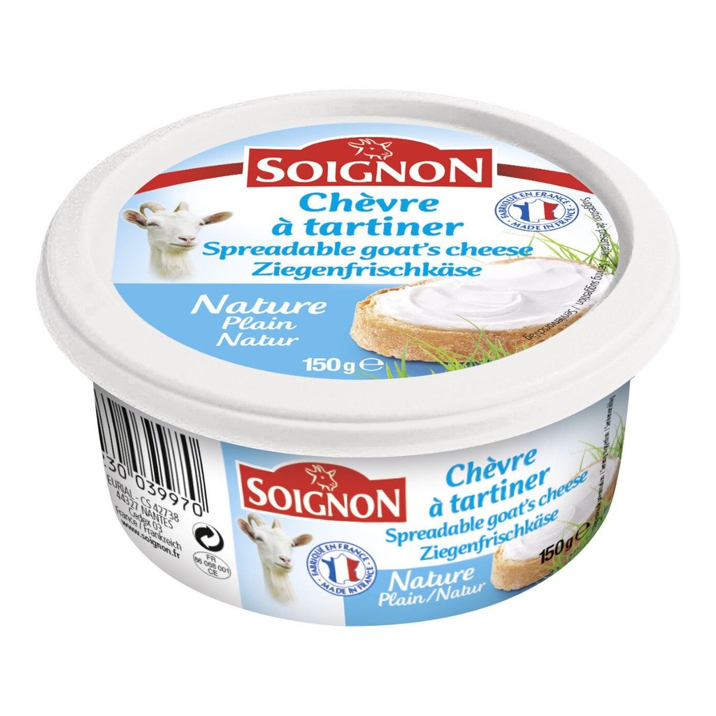 [BREK-151532] Soignon Goat Cheese Spread, France - 1x150g