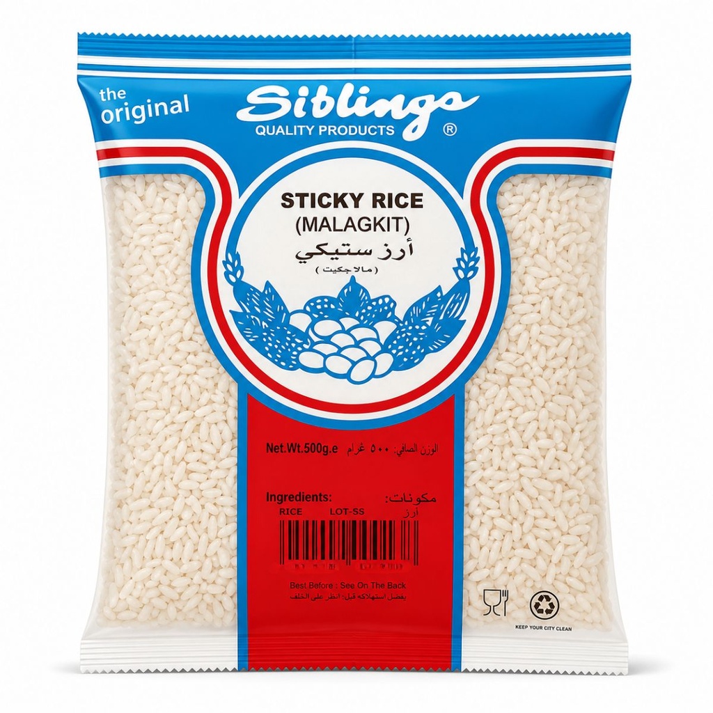 [RICE-351442] Siblings Sticky Rice, Malagkit - 24x500g