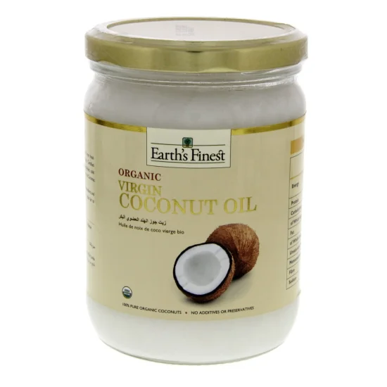 Earth's Finest Extra Virgin Raw Coconut Oil - 1x500ml