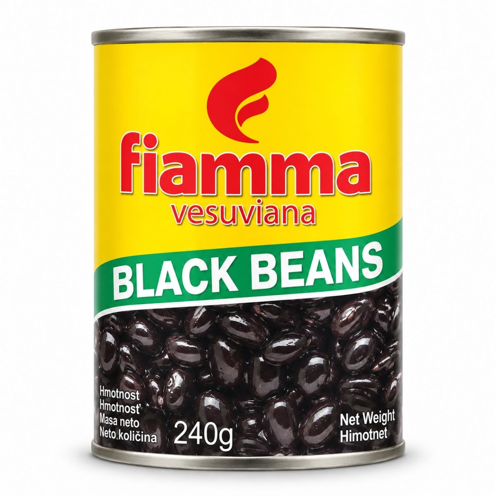 Fiamma Black Beans, Italy - 24x400g