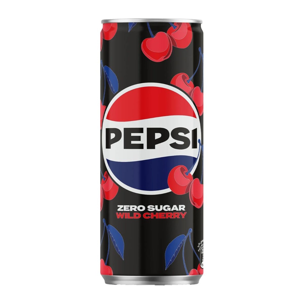 [BEVR-703024] Pepsi Wild Cherry Zero Sugar Soft Drink, UAE - 24x330ml