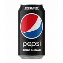 Pepsi Extra Fizz Zero Sugar Black Can Soft Drink, UAE - 24x300ml