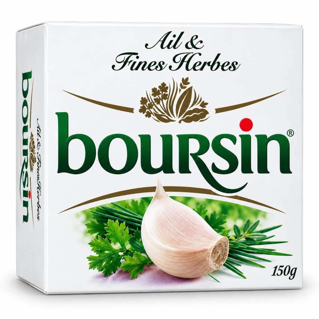 Boursin Garlic & Herbs Cheese - 12x150g