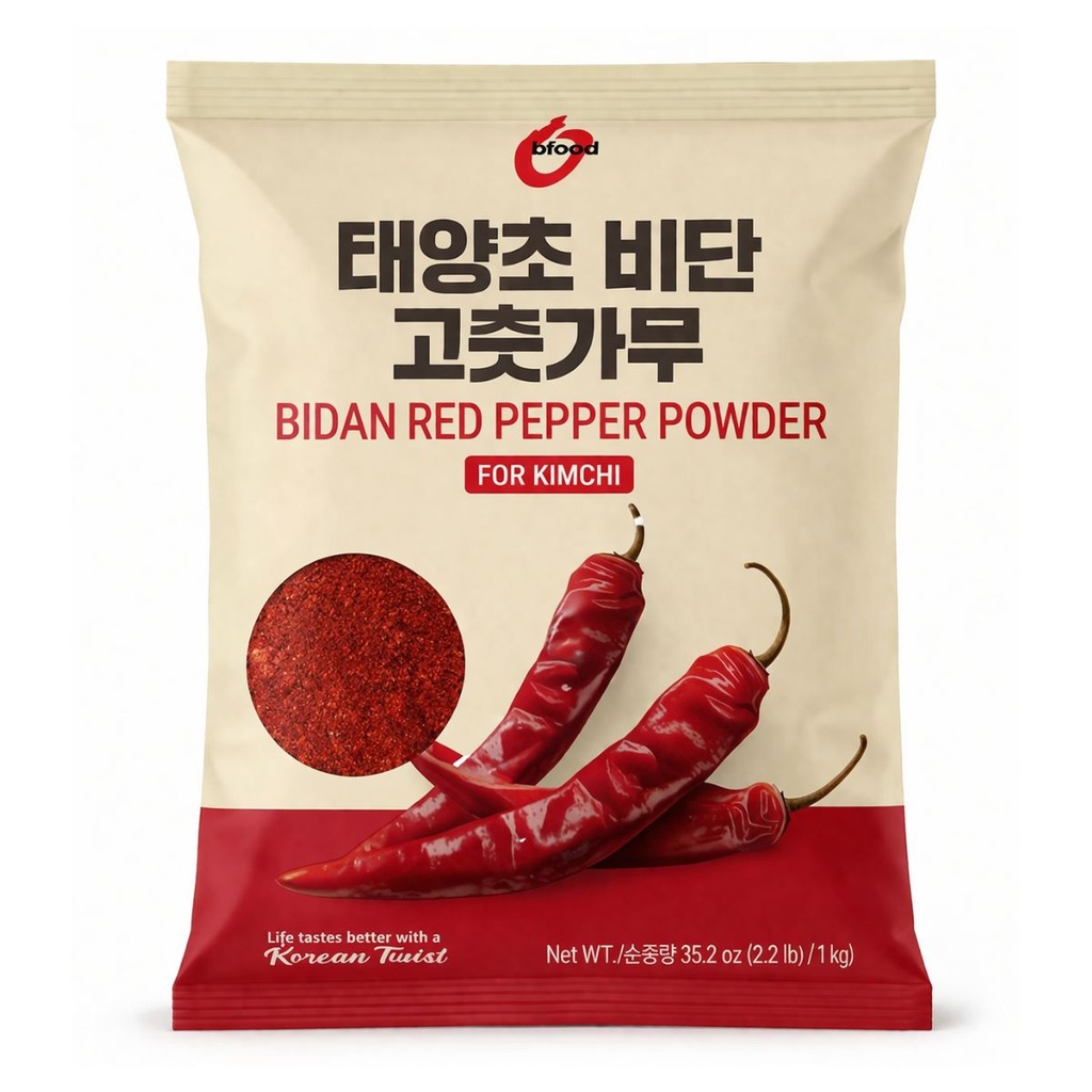 OFood Bidan Red Pepper Powder, For Kimchi, Coarse - 10x1kg