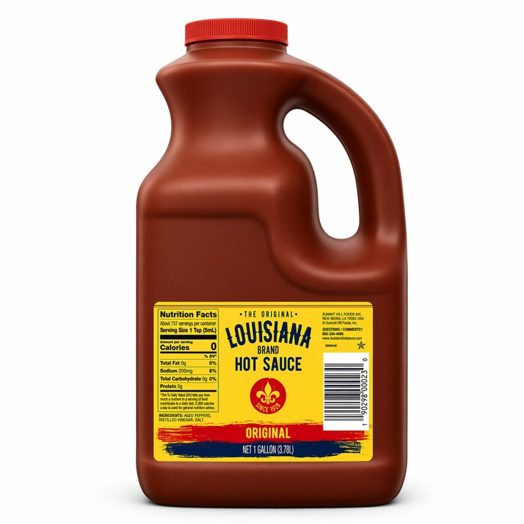 [SAUC-253546] The Original Louisiana Brand Hot Sauce, USA - 4x3.78ltr