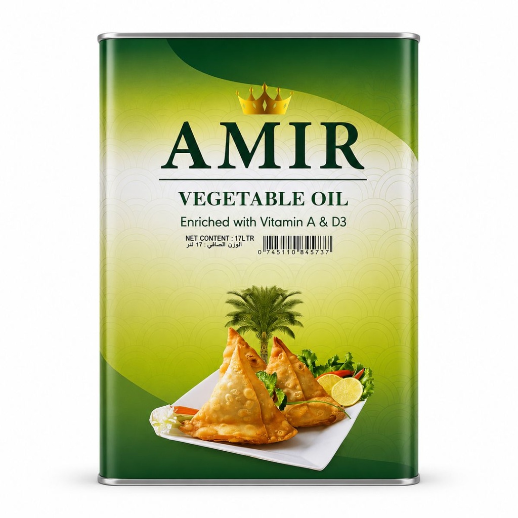 [OILS-659005] Amir Vegetable Cooking Oil - 1x17ltr