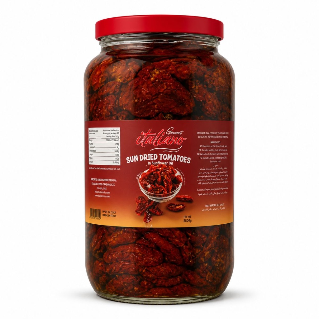 [SAUC-258641] Gourmet Italiano Sun Dried Tomato, Italy - 4x2850g