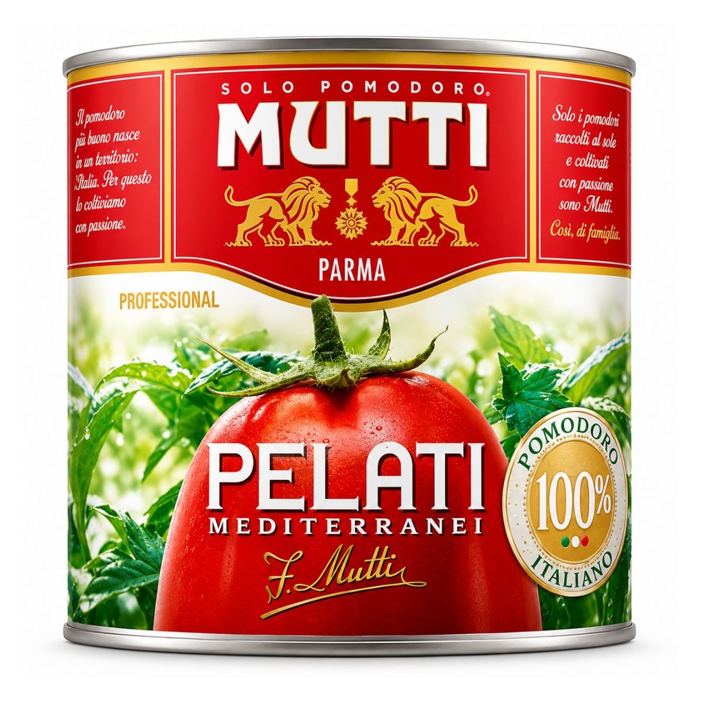 [SAUC-258596] Mutti Professional Pelati Peeled Tomato Medi, Italy - 6x2500g