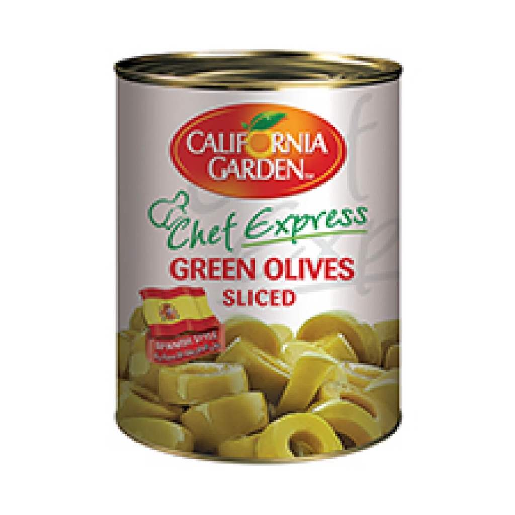 [VEGT-607035] California Garden Green Olive, Sliced - 6x3kg