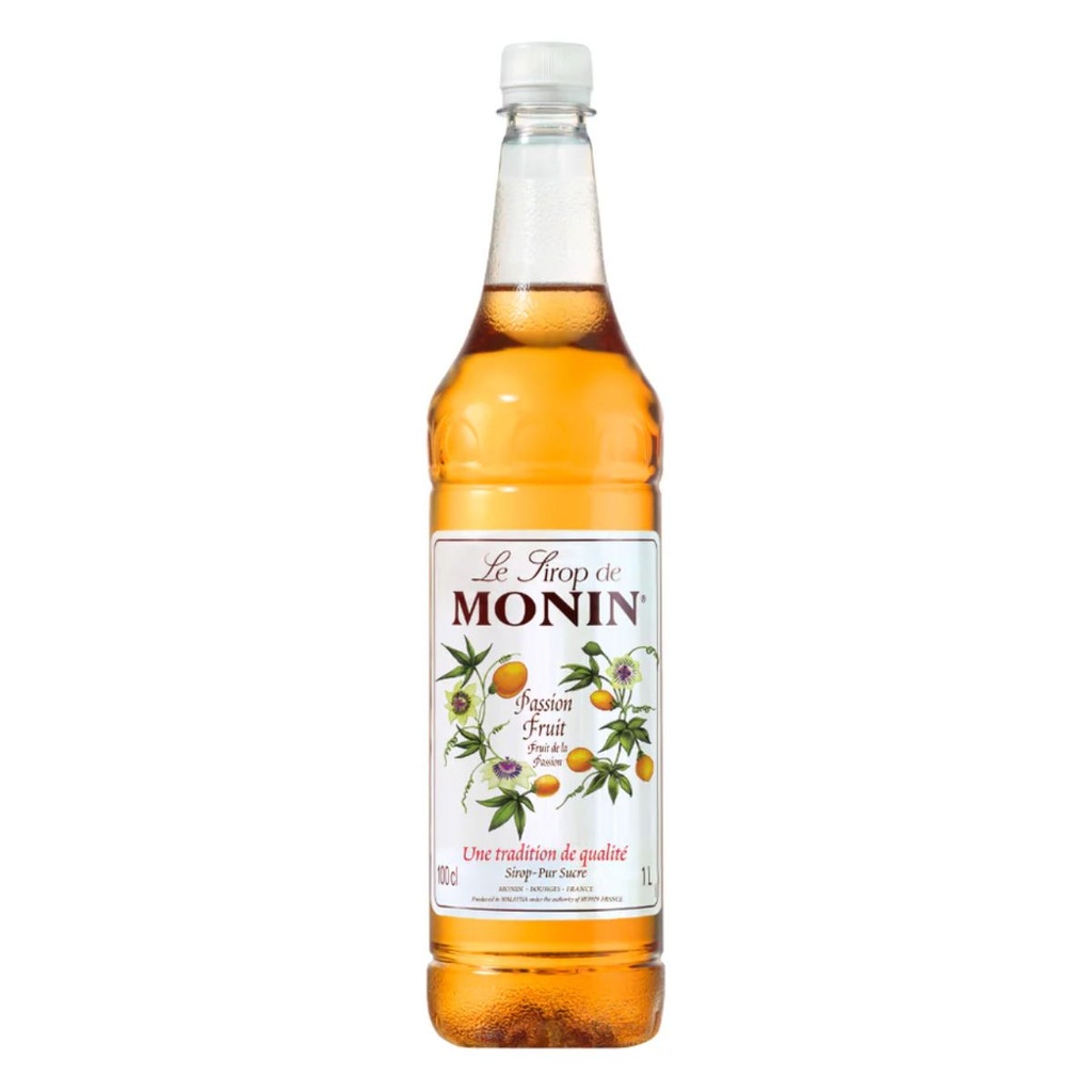 [BREK-358373] Monin Passion Fruit Syrup, PET Bottle, France - 4x1ltr