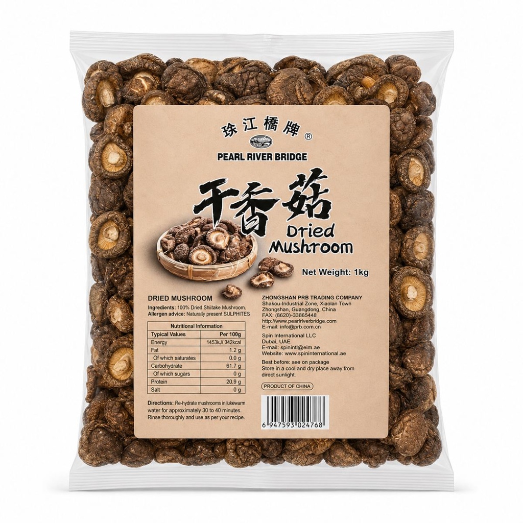 Pearl River Bridge Shiitake Mushrooms - 10x1kg