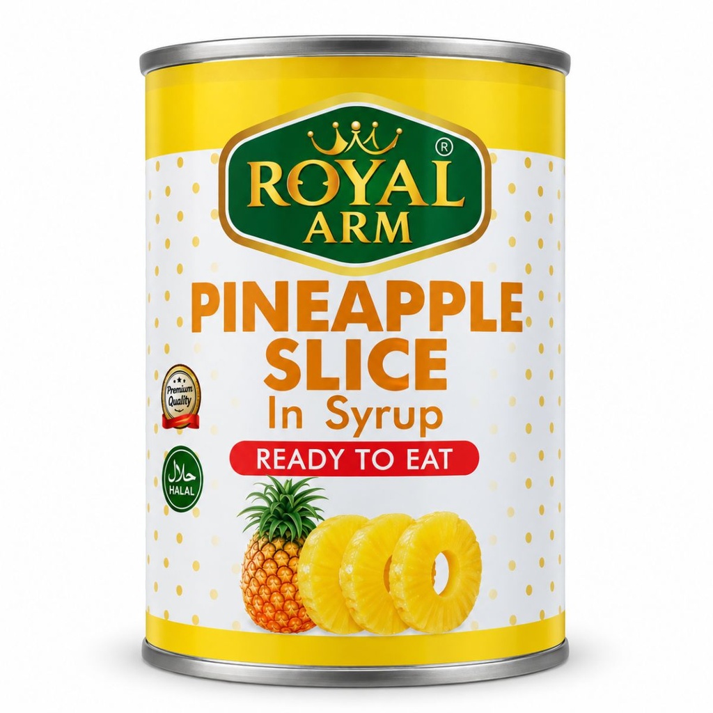 Royal Arm Pineapple Slice in Syrup - 24x565g