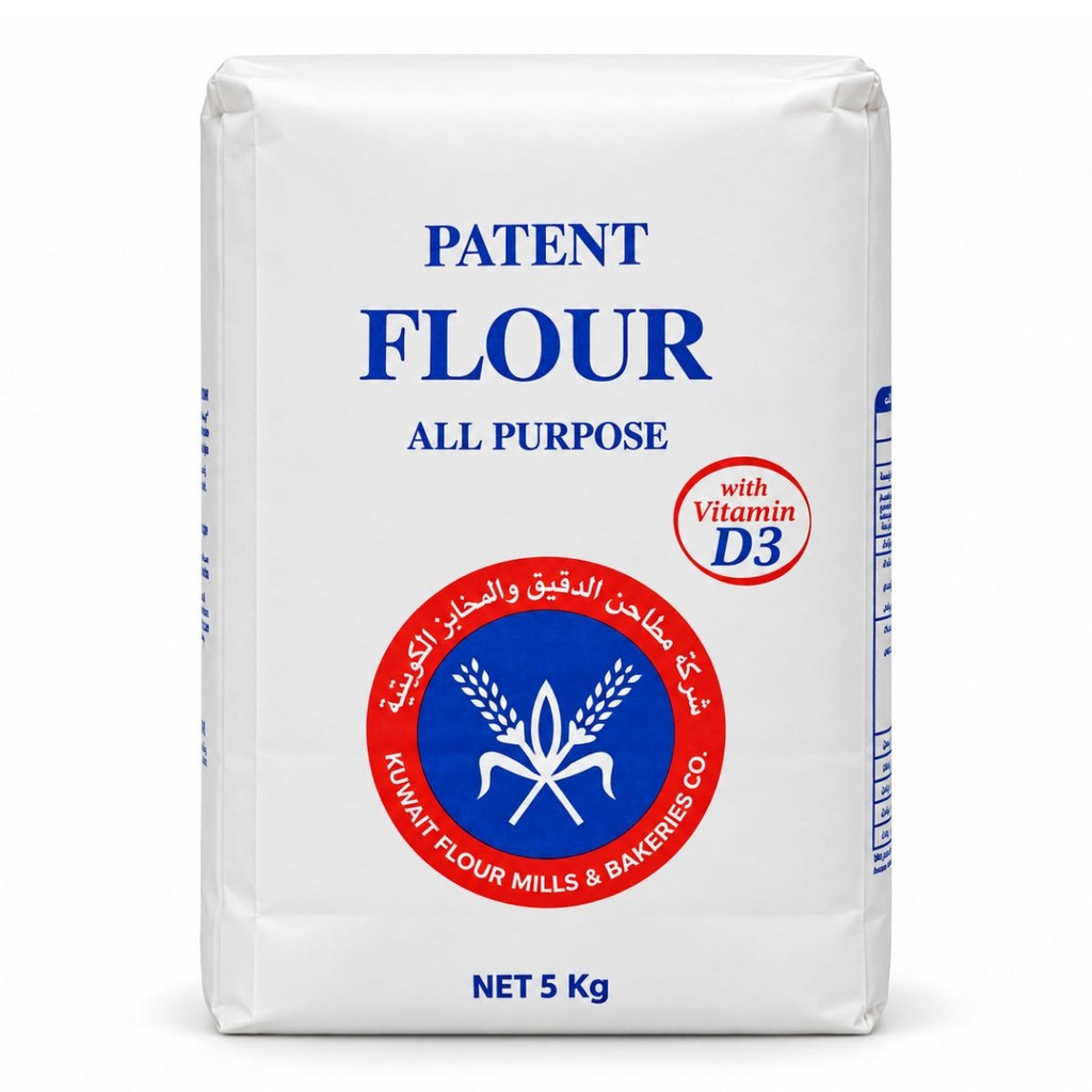 [FLOR-381041] Kuwait Flour Mills All Purpose Patent Flour - 1x5kg