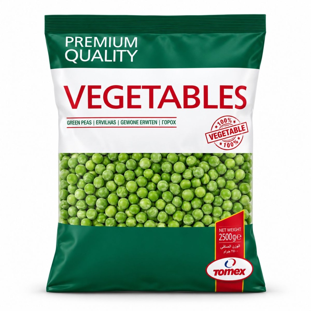 Tomex Green Peas - 4x2.5kg