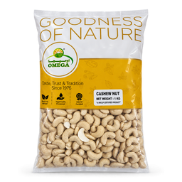 Omega Cashewnut Whole - 1x1kg