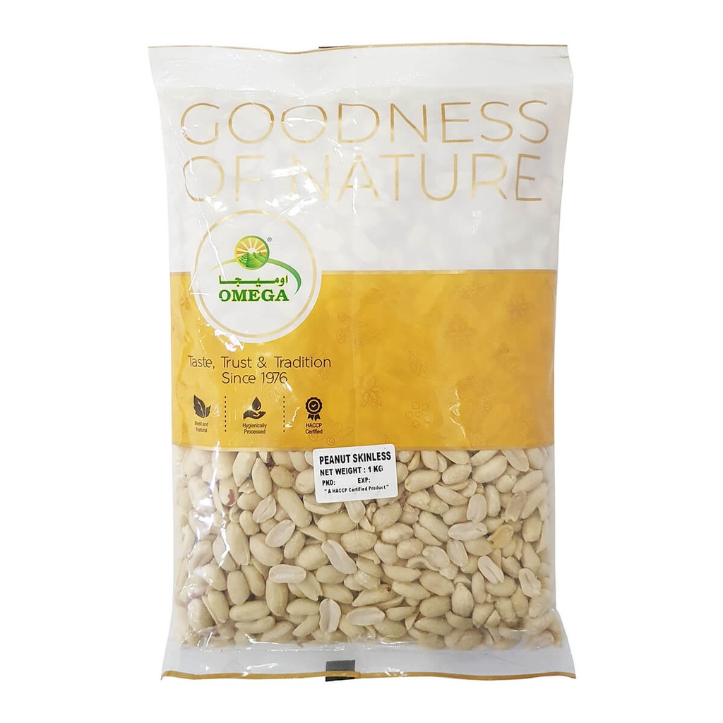 [NUTS-471041] Omega Peanut Shelled Skin Off - 1x1kg