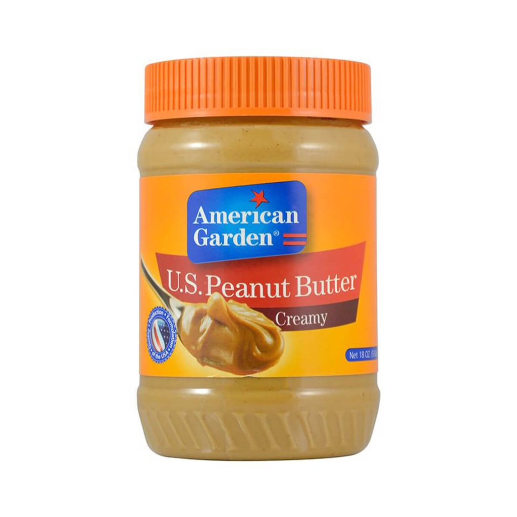 American Garden Peanut Butter, Creamy - 12x510g