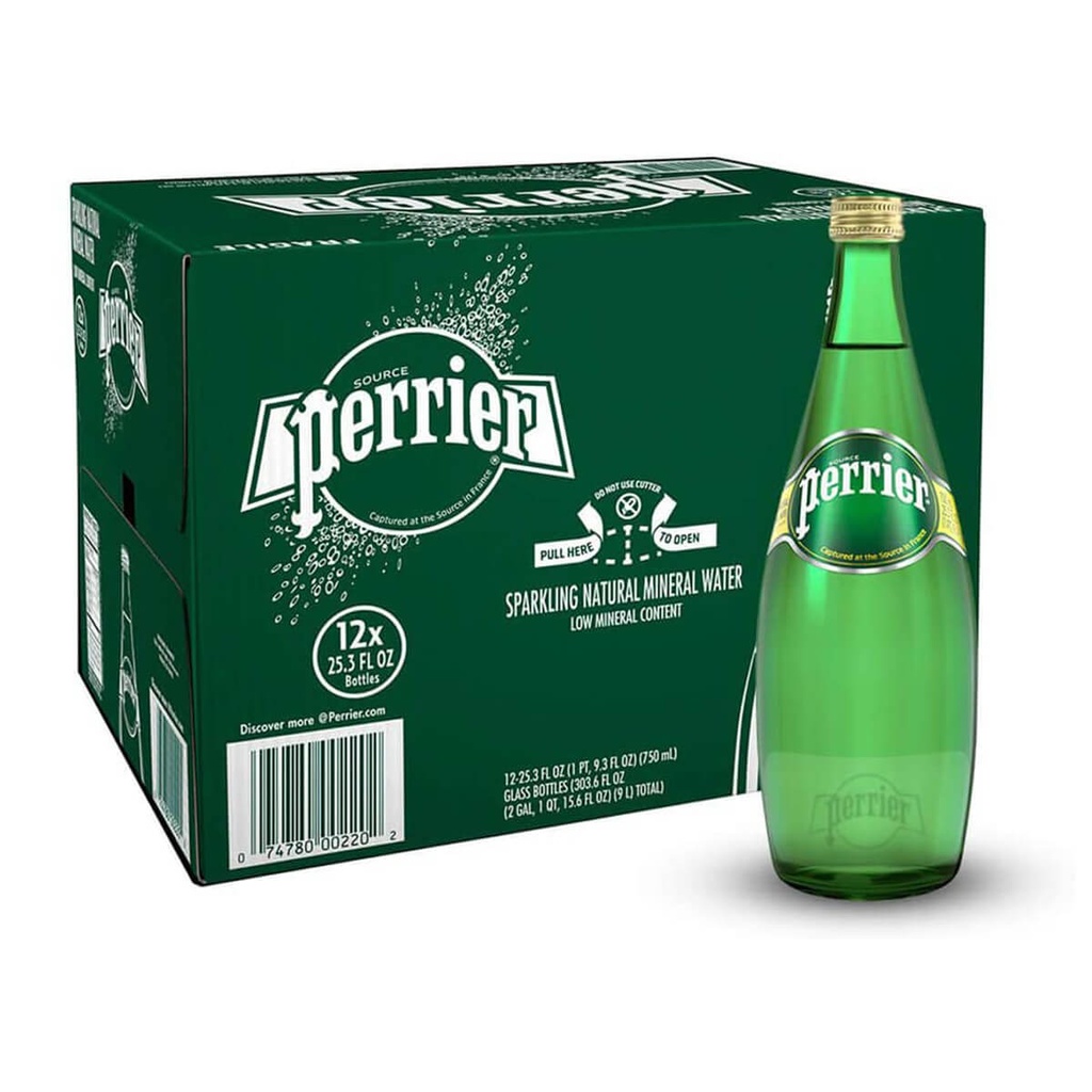 Perrier Sparkling Water - 12x750ml