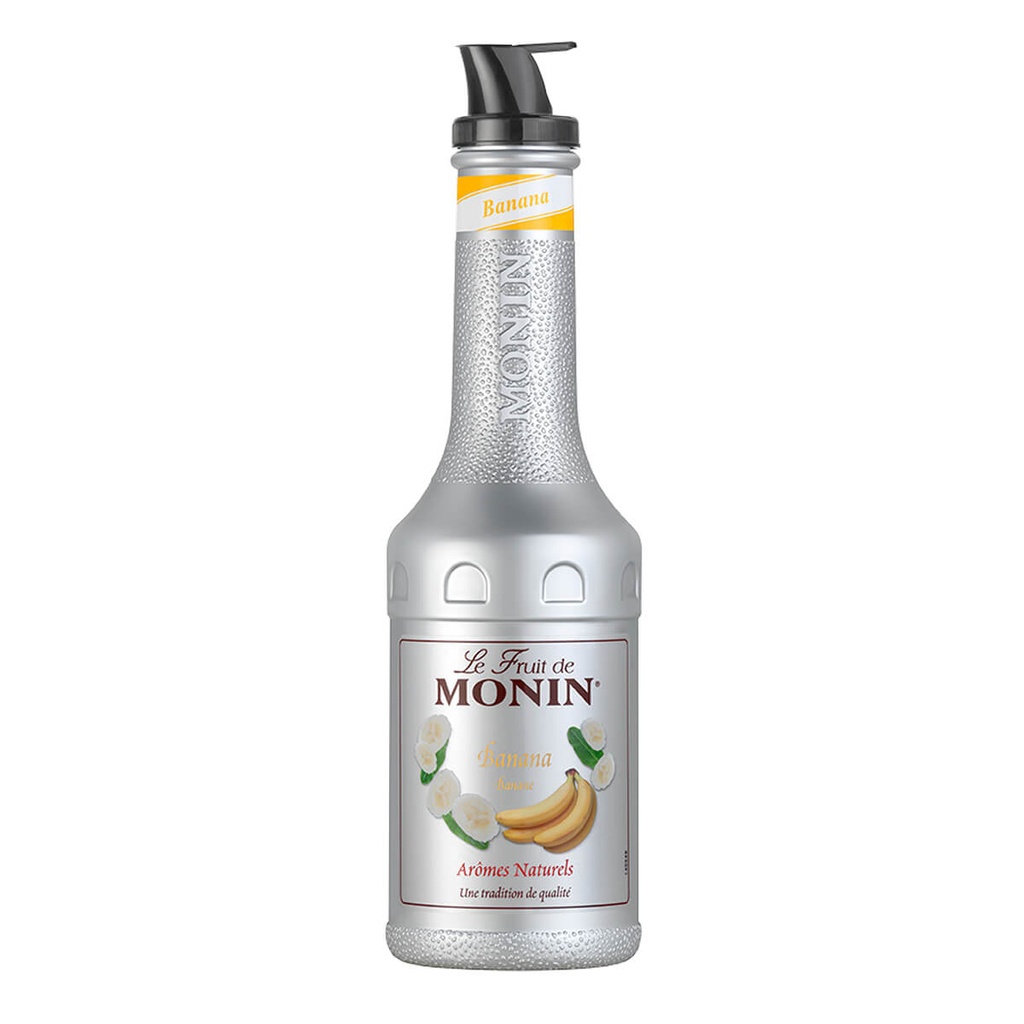 [BREK-358304] Monin Banana Puree Fruit Mix, France - 4x1ltr