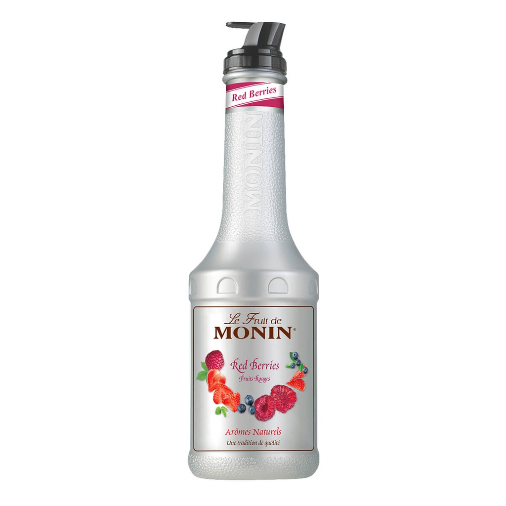 [BREK-358305] Monin Red Berries Puree Fruit Mix, France - 4x1ltr