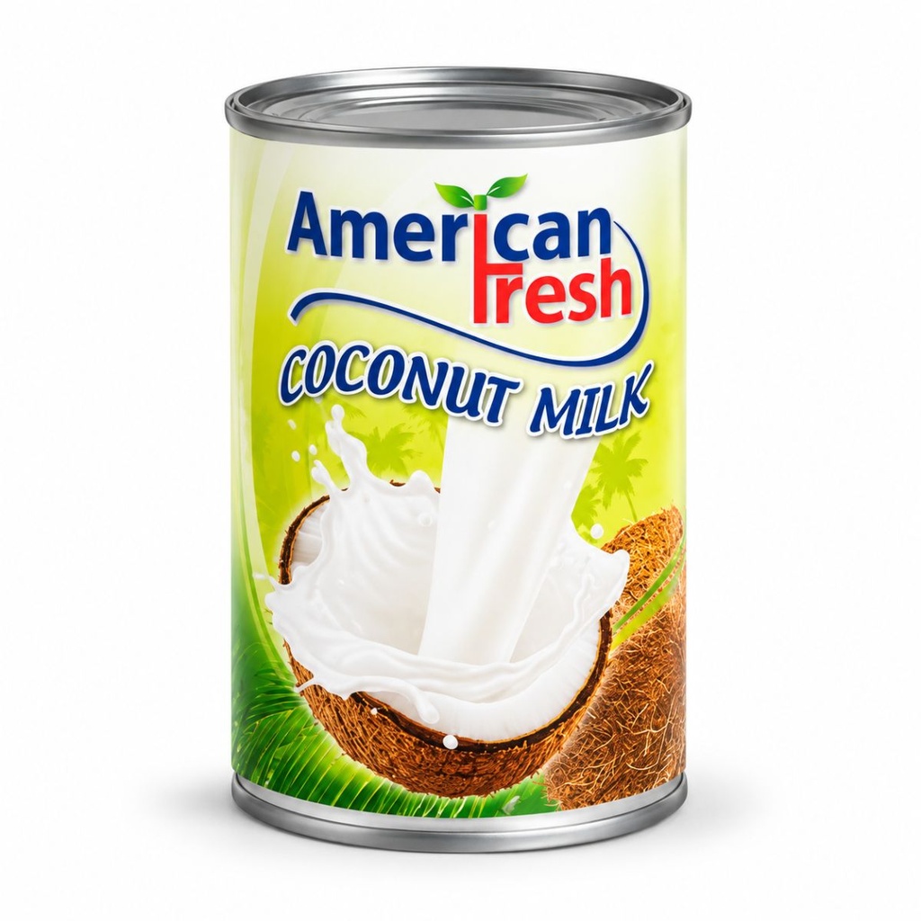 American Fresh Coconut Milk, Thailand - 24x400ml