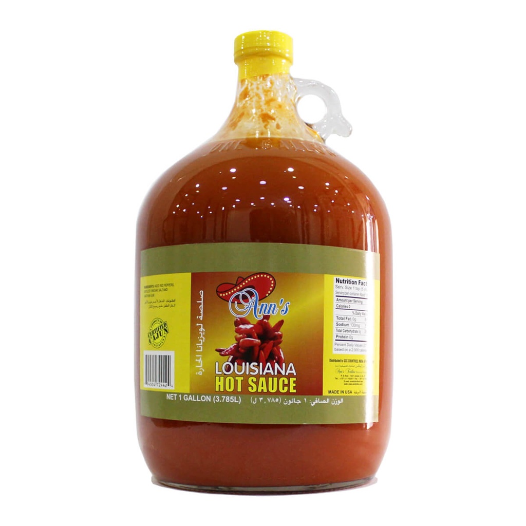 [SAUC-253548] Ann's Louisiana Hot Sauce - 4x1gal