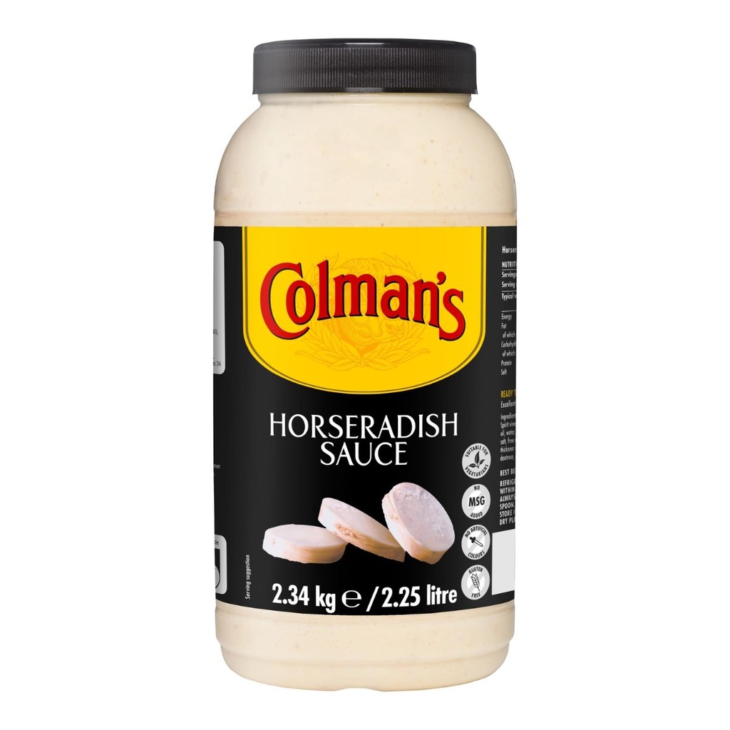 [SAUC-253523] Colman's Horseradish Sauce, UK - 2x2.25ltr