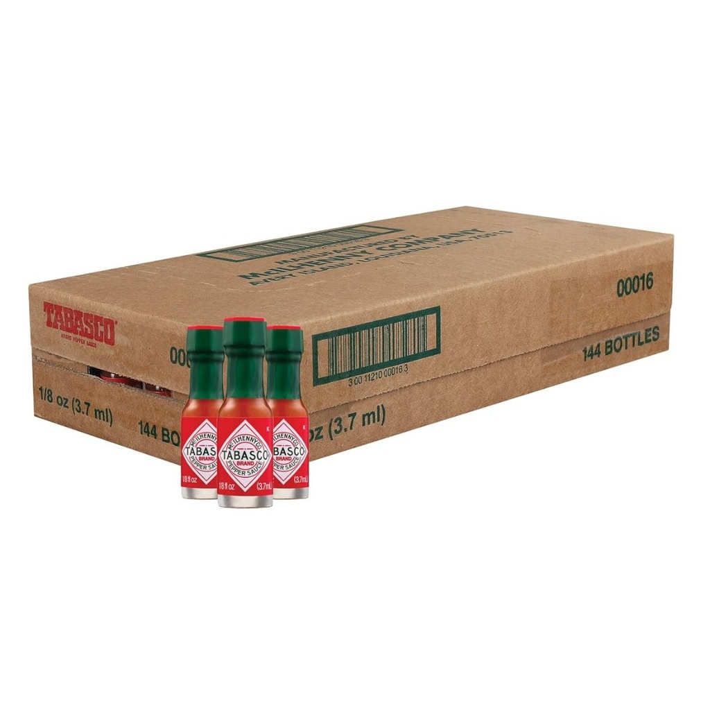 [SAUC-253588] Tabasco Red Pepper Sauce Mini, USA - 144x3.7ml