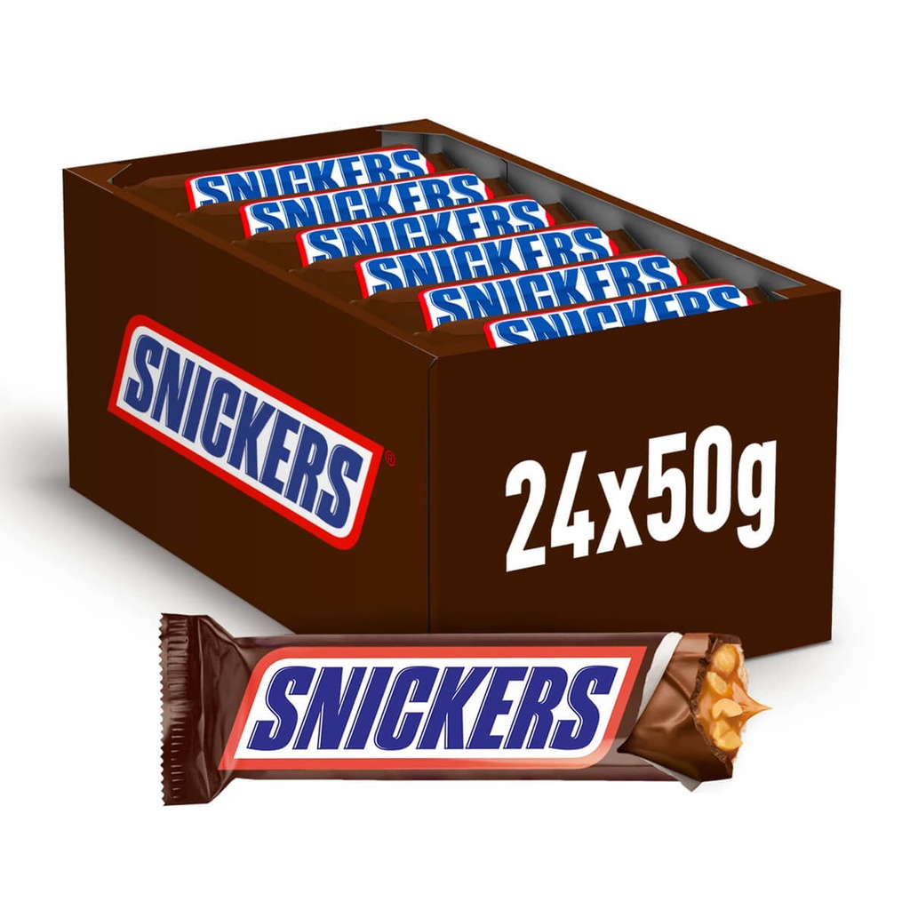[SNAK-201081] Snickers Chocolate Bars - 24x50g