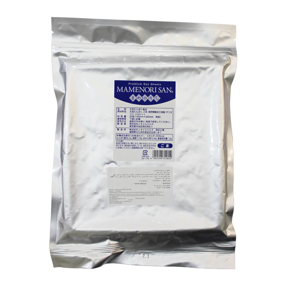 J Oil Mills Sesame Mamenori Soy Sheet, Japan - 10x20pc