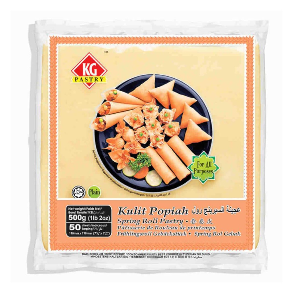 [FROZ-908331] KG Spring Roll Sheet 7.5x7.5 - 20x500g (50)